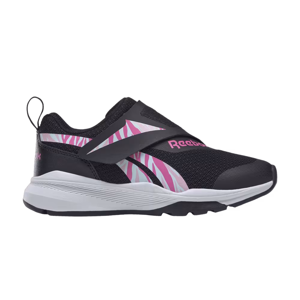 Reebok Equal Fit Little Kid Black Atomic Pink Zebra