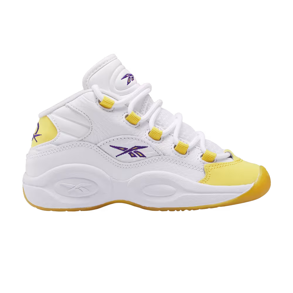 Reebok Question Mid Little Kid Yellow Toe