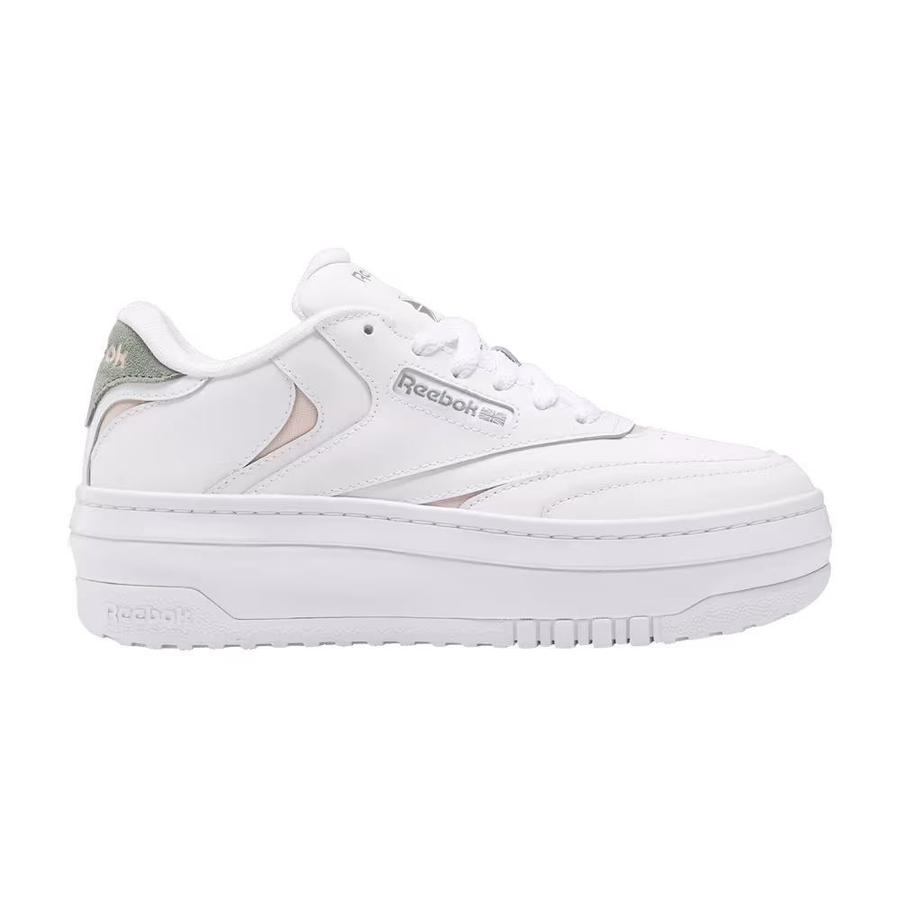 Reebok Women's Club C Extra White Harmony Green