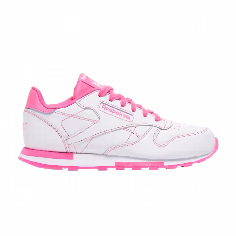 Reebok Classic Leather Big Kid 'White Atomic Pink'