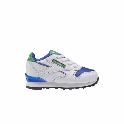 Reebok Classic Leather Step 'n' Flash Toddler 'White Green Vector Blue'