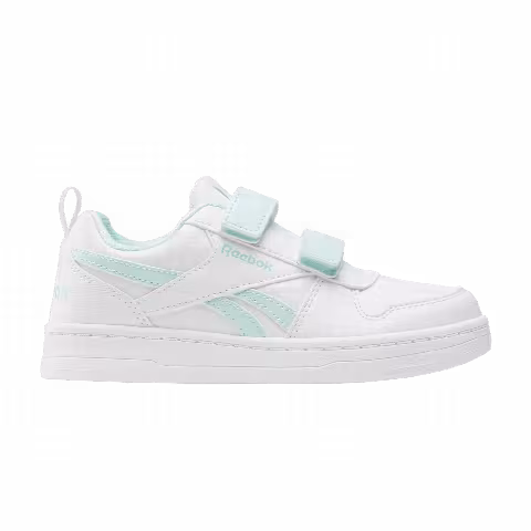 Reebok Prime 2.0 Two-Strap Hook-And-Loop Little Kids 'White Glitch Aqua'