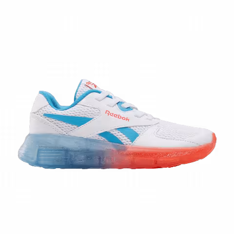 Reebok Zig N' Glow 2 Elastic Lace Little Kid 'White Energy Red Always Blue'