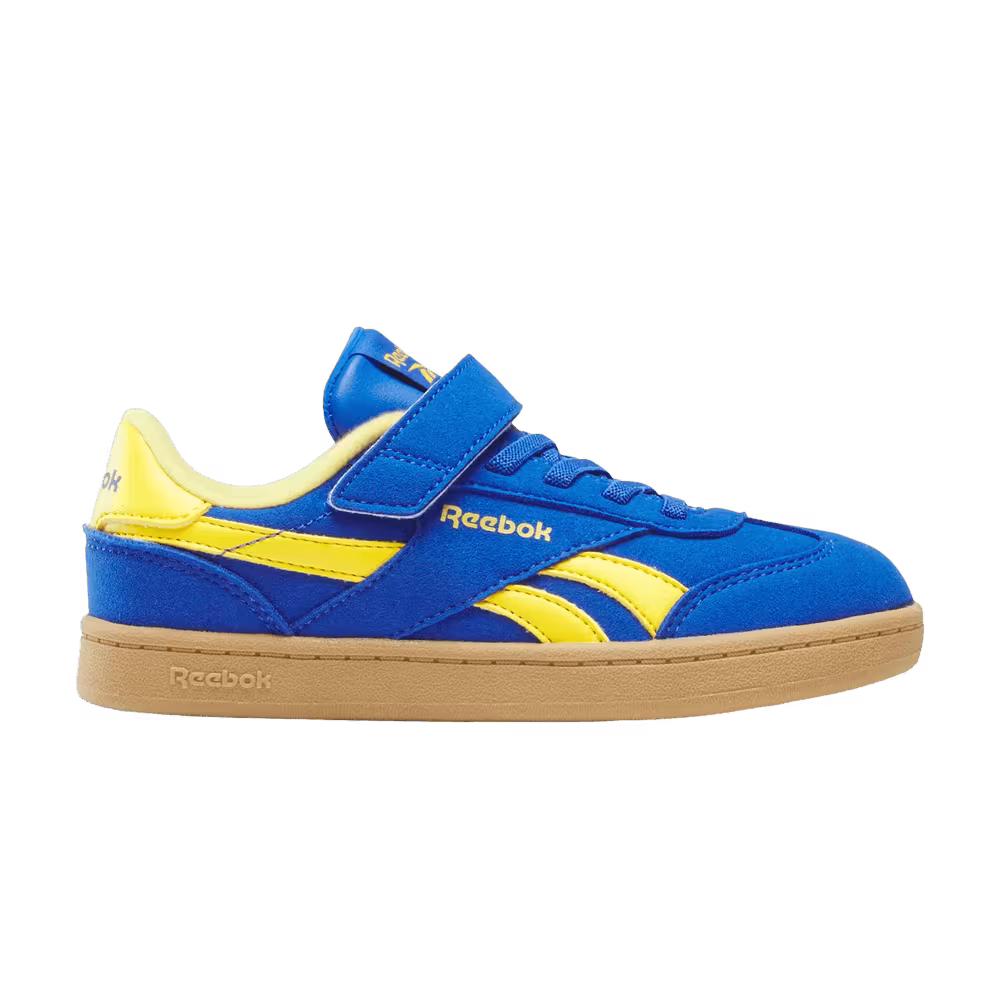 Reebok Smash Edge Elastic Lace & Top Strap Little Kid Optimum Blue Golden Haze