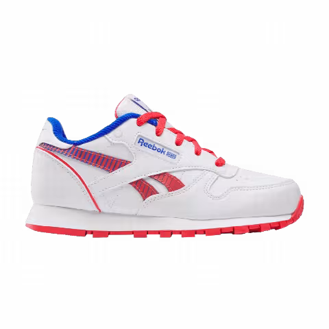Reebok Classic Leather Step 'n' Flash 2.0 Little Kid 'White Optimum Blue Red'