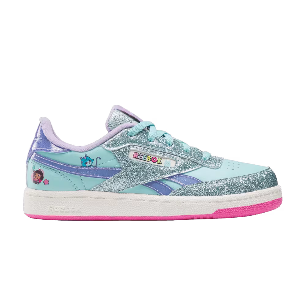 Gabby’s Dollhouse x Reebok Club C Revenge Little Kid Glitter