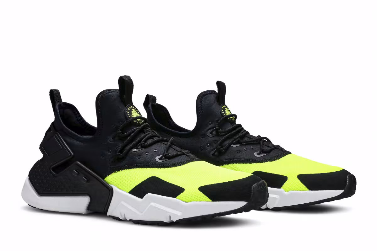 Nike Air Huarache Drift Black Volt, view 9