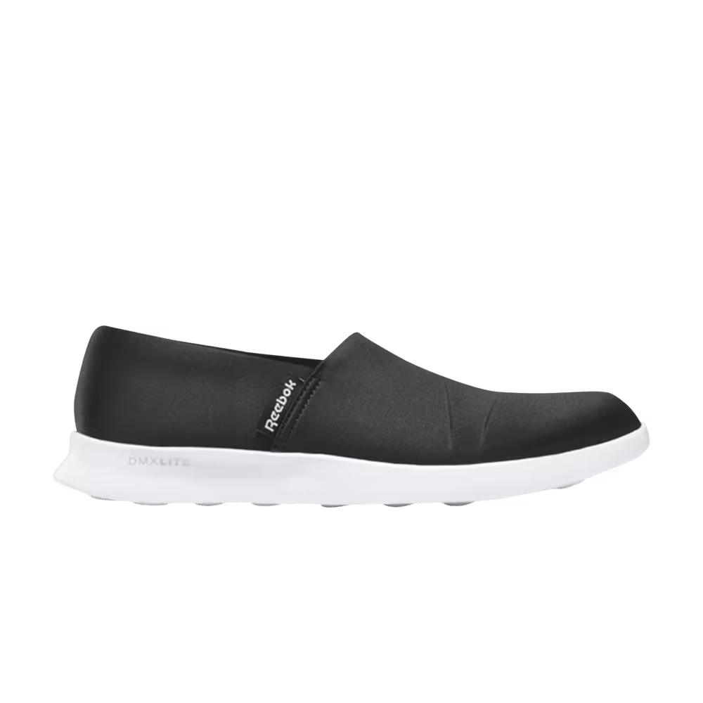 Reebok Women's Reestroll DMX Lite Slip-On Black White
