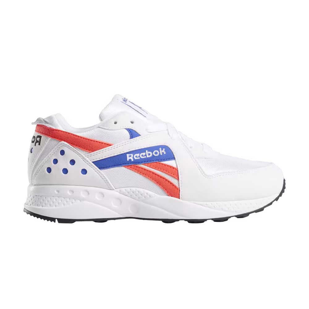 Reebok Pyro White Neon Red Cobalt