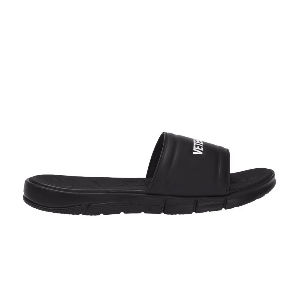 Vetements x Reebok Classic Slide Black White
