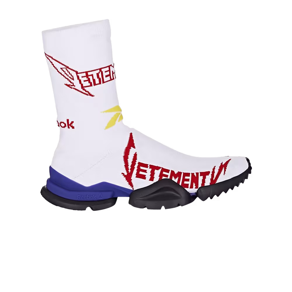 Vetements x Reebok Sock Pump High Top White Red