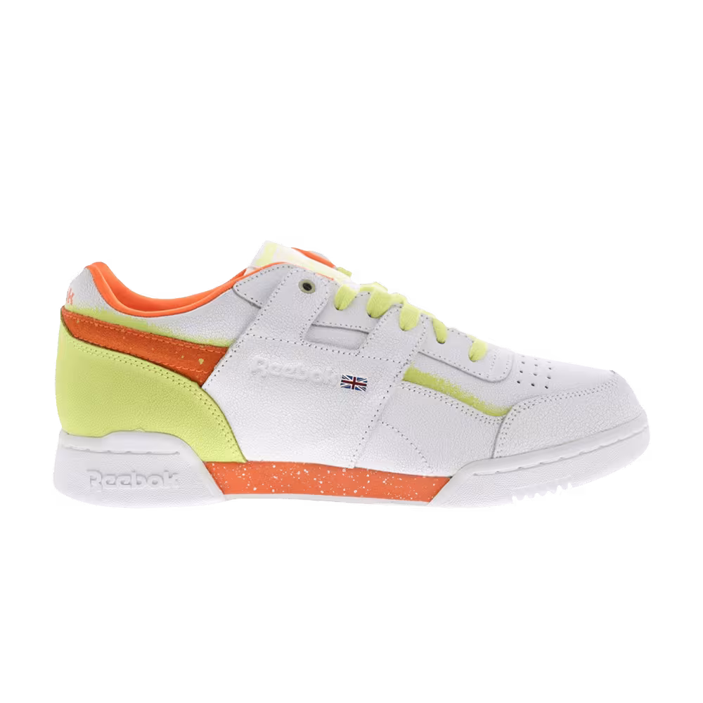 Montana Cans x Reebok Workout Plus White Pure Orange Poison