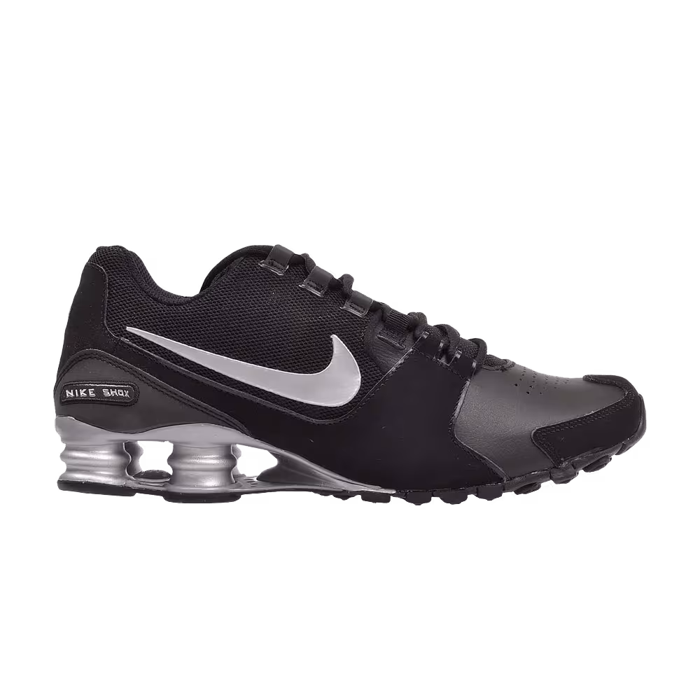 Nike Shox Avenue Leather Black Metallic Silver