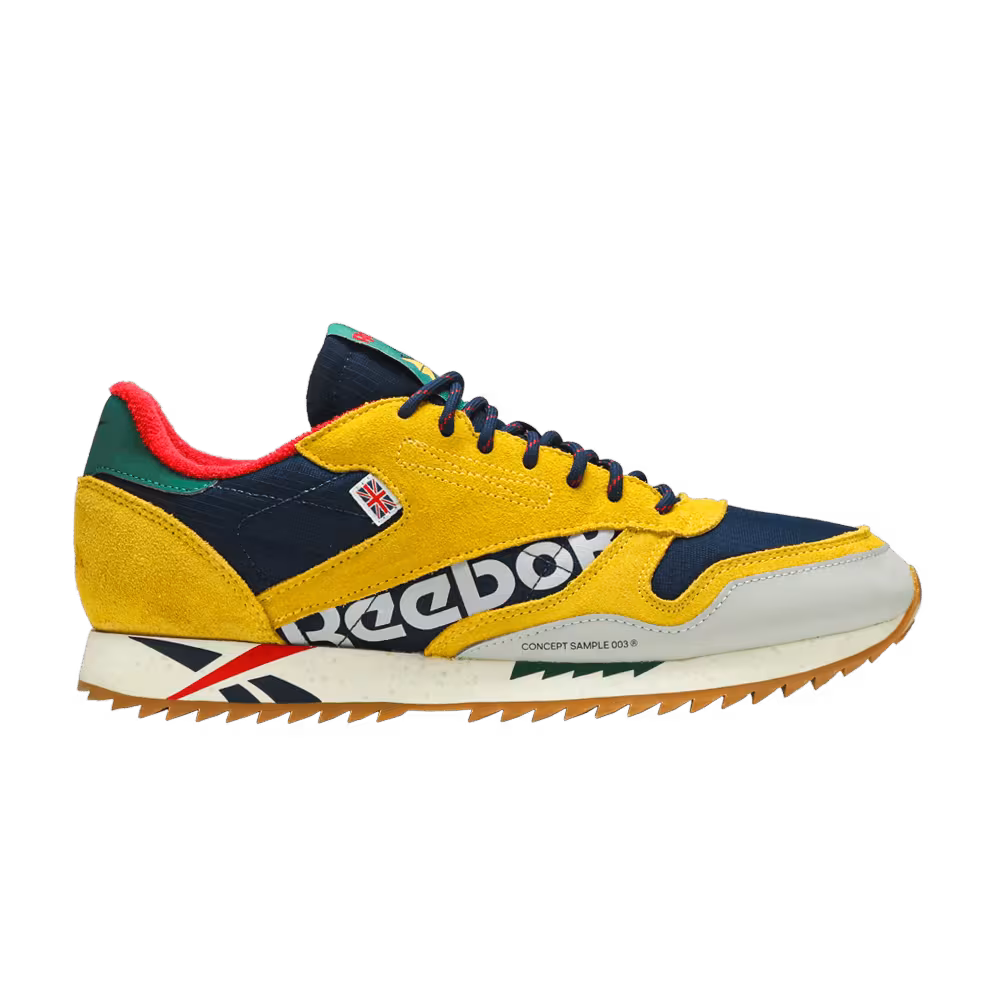 Reebok Classic Leather Ripple Altered Yellow Navy