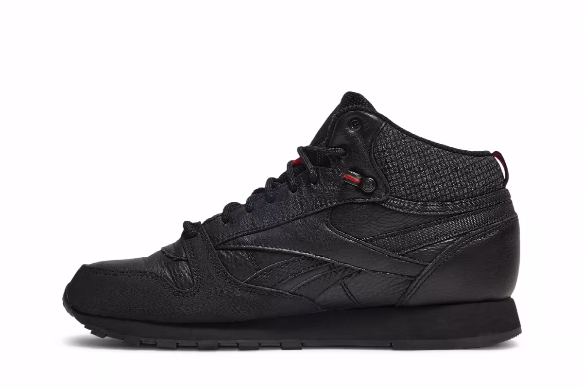Reebok Classic Leather Mid Black, view 4