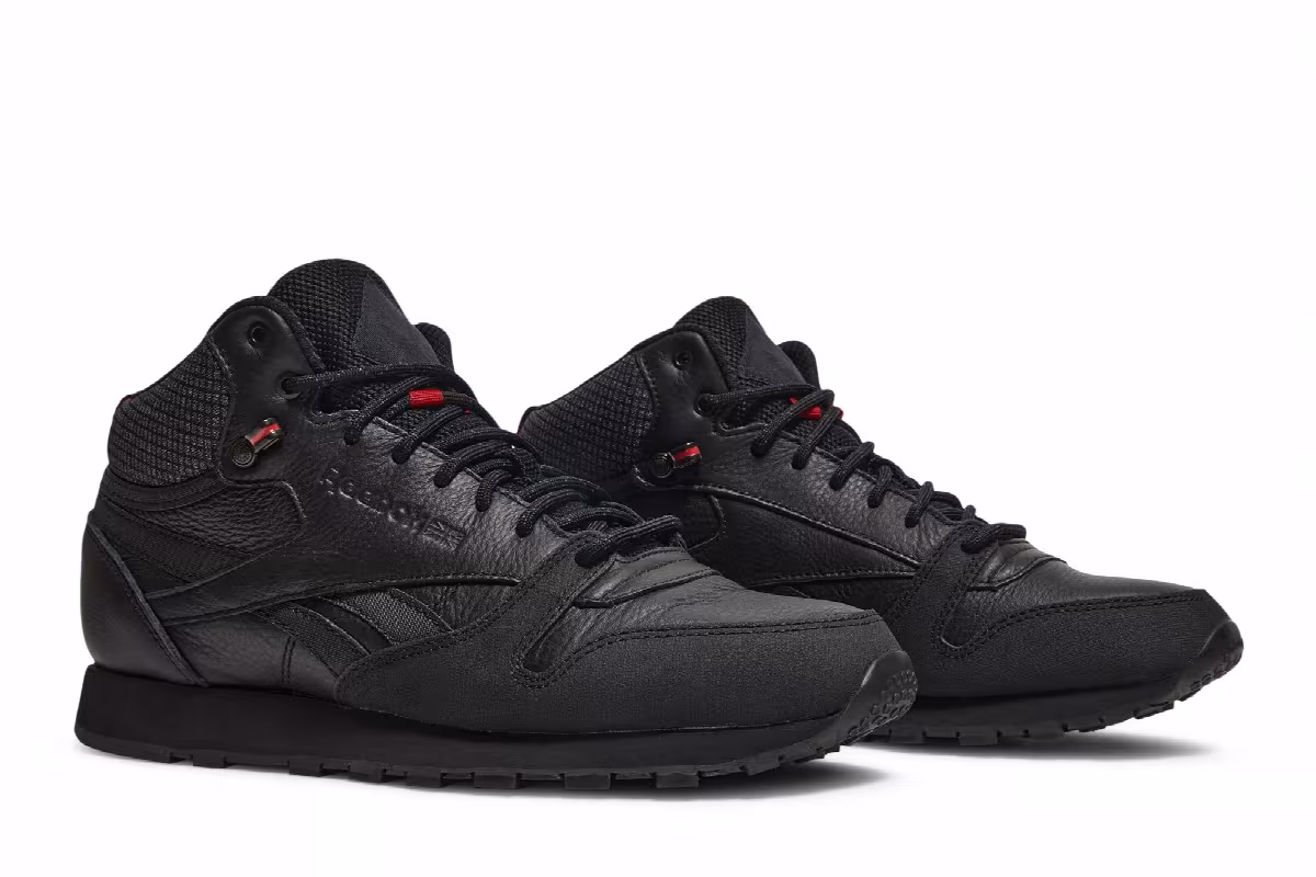 Reebok Classic Leather Mid Black, view 9