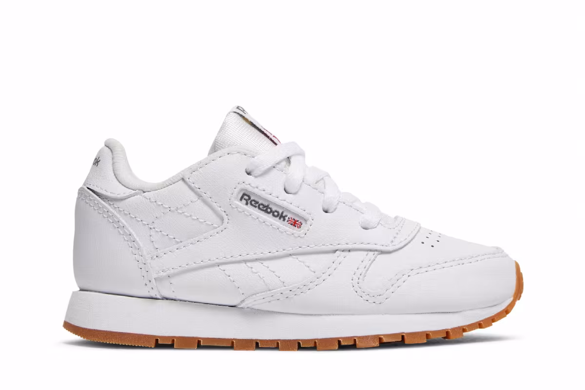 Reebok Classic Leather Toddler White Gum, view 2