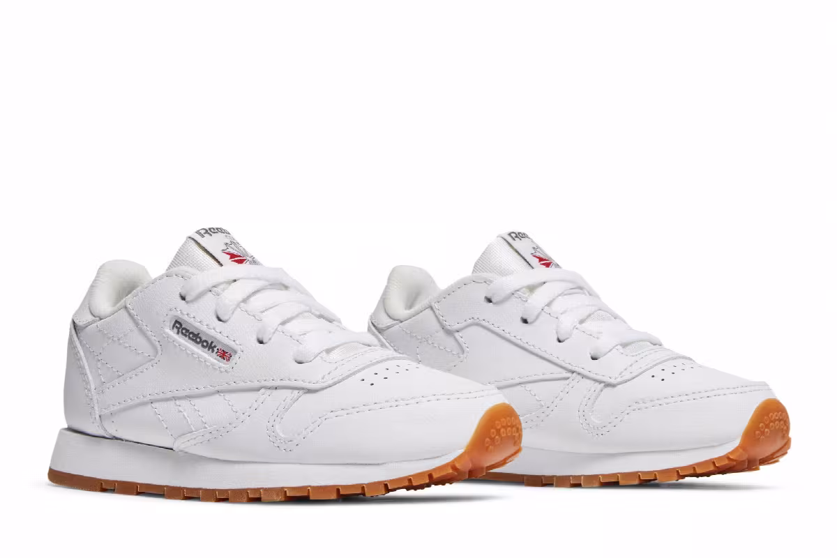 Reebok Classic Leather Toddler White Gum, view 9