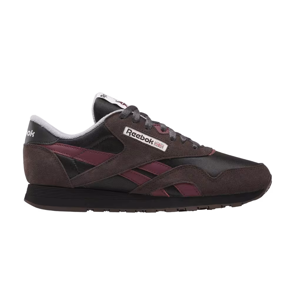 Reebok Classic Nylon Washed Black/Black/Black Cherry