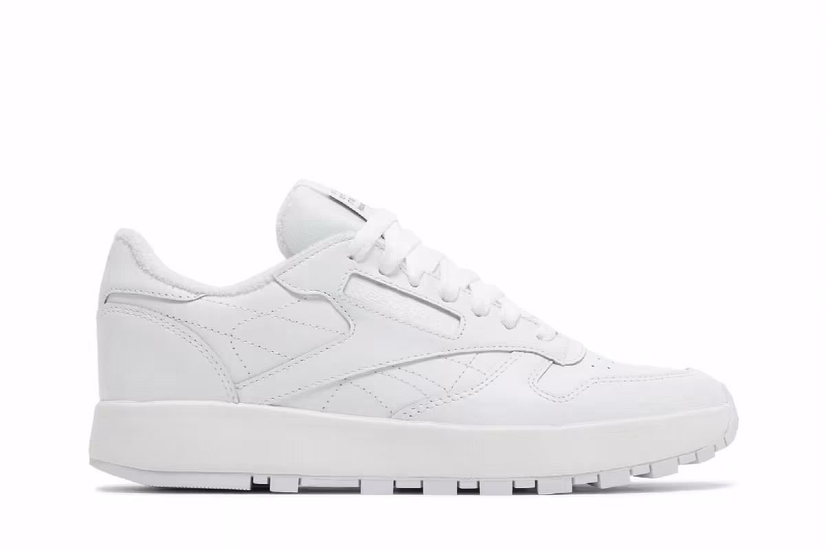 Maison Margiela x Reebok Women's Classic Leather Tabi White, view 2