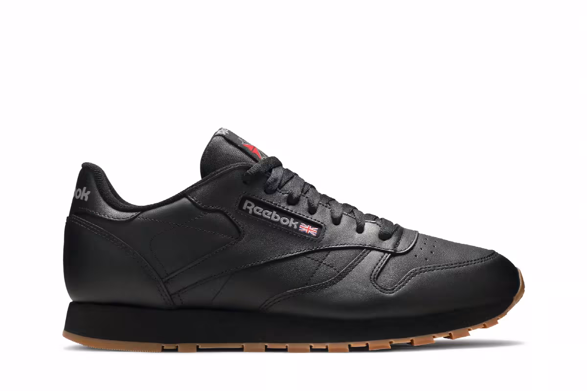 Reebok Classic Leather Black Gum, view 2