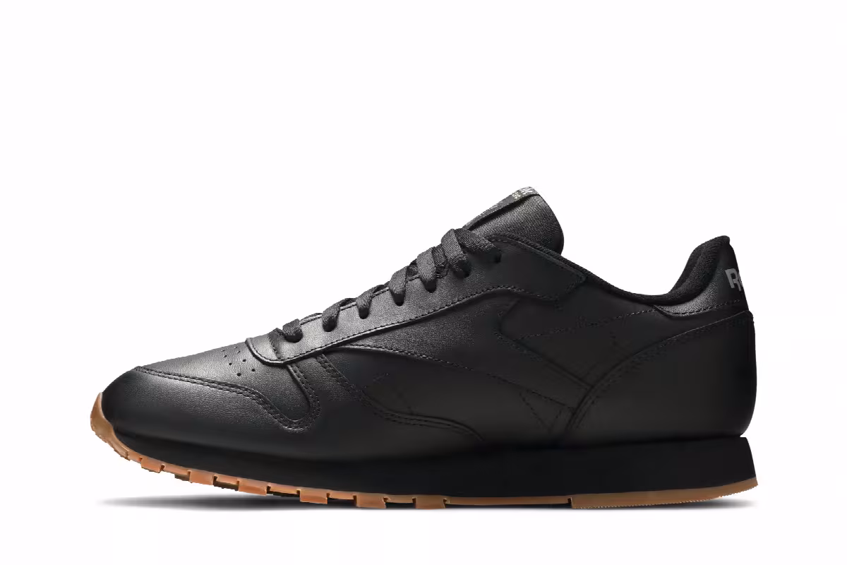 Reebok Classic Leather Black Gum, view 4