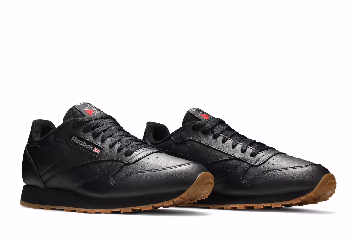 Reebok Classic Leather Black Gum, view 9