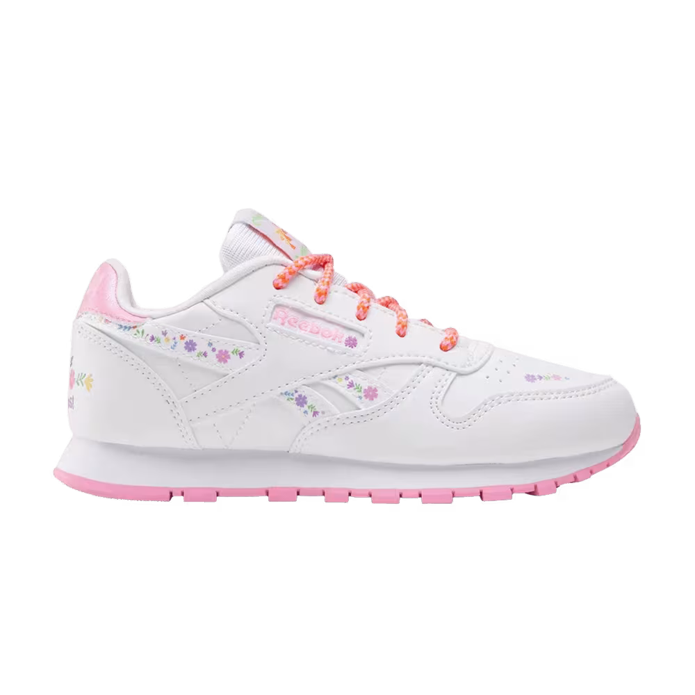 Dora x Reebok Classic Leather Little Kid White/White/Playful Pink