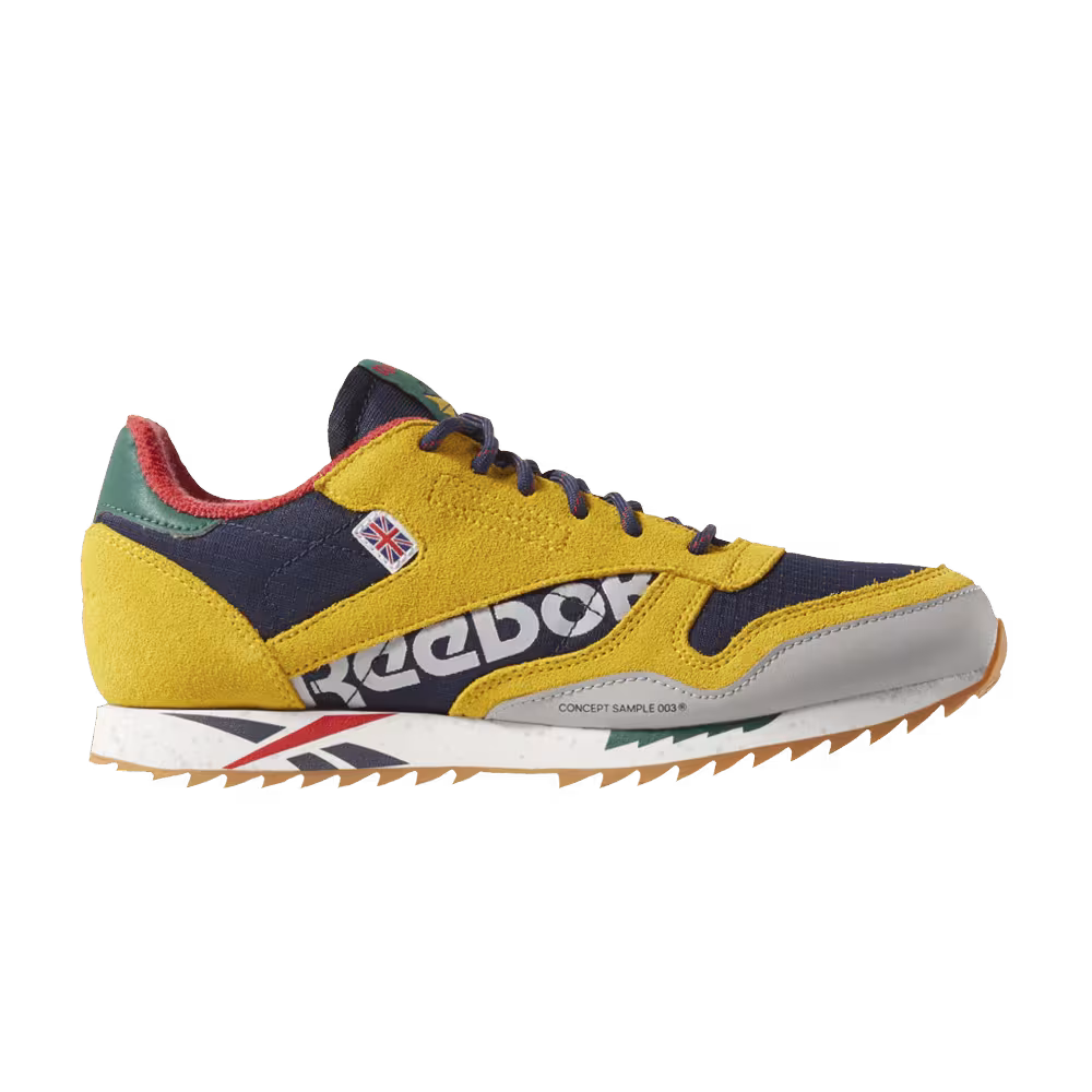 Reebok Classic Leather Ripple Altered J Yellow Navy