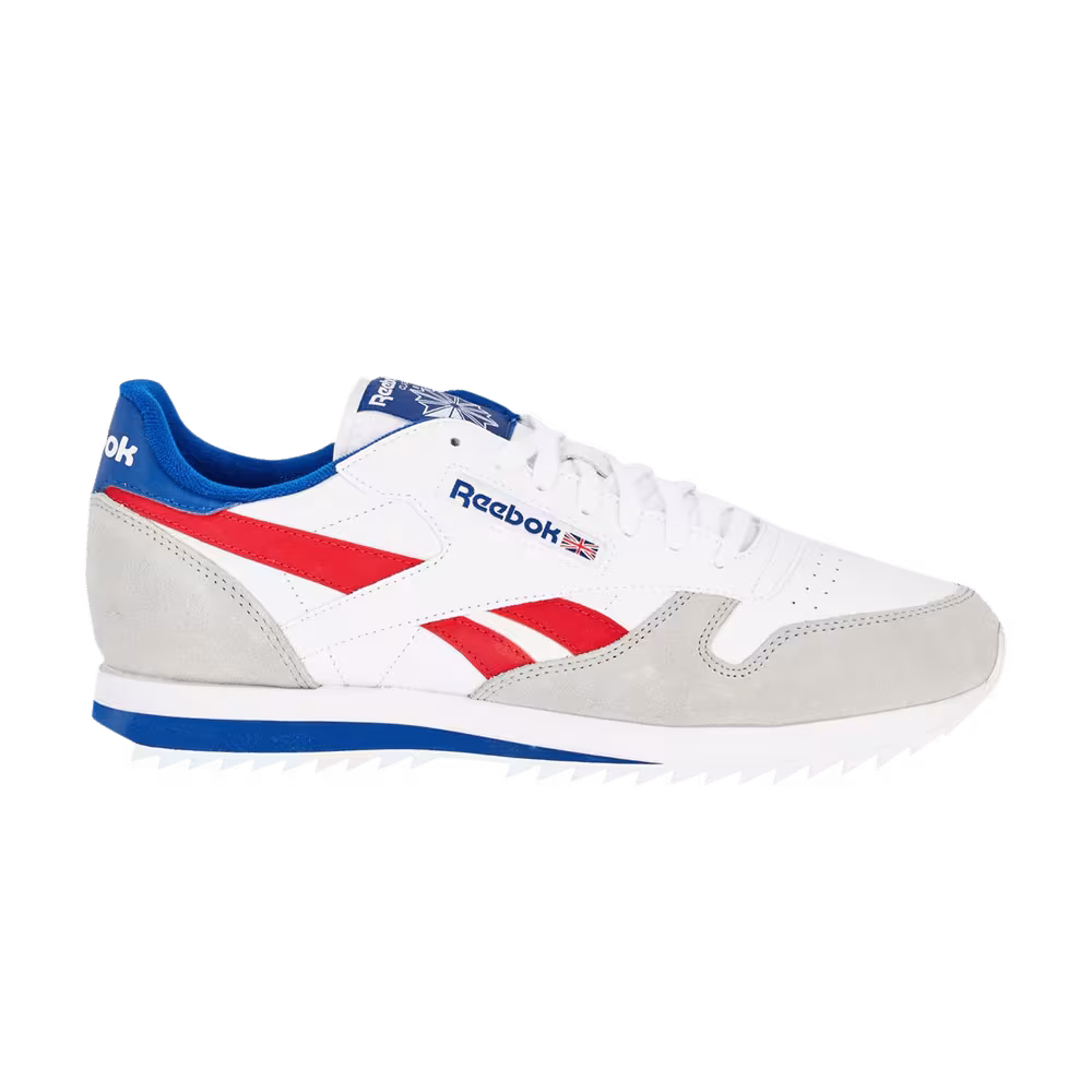 Reebok Classic Leather Ripple Low BP White Royal Red