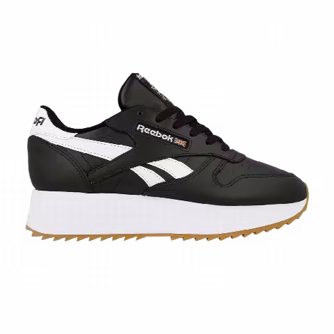 Reebok Wmns Classic Leather Double 'Black White'
