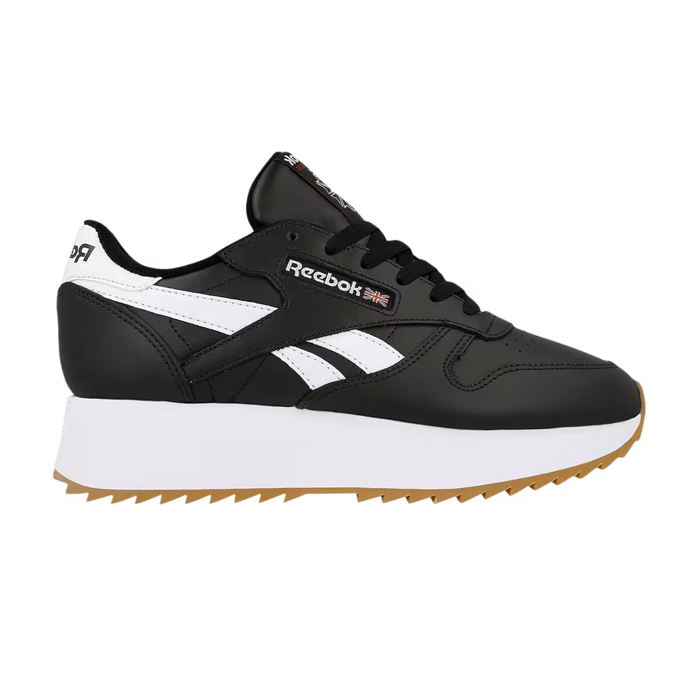 Reebok Women's Classic Leather Double Black White