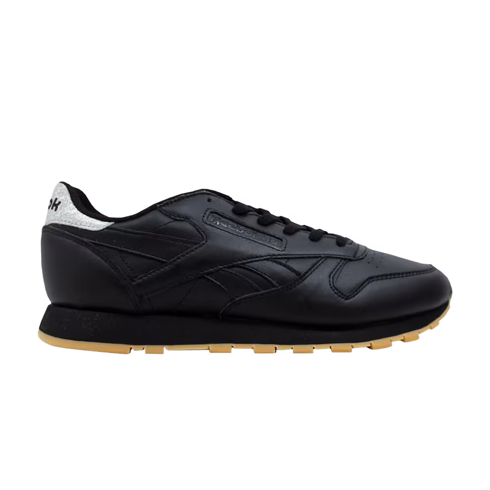Reebok Women's Classic Leather Black Gum Glitter