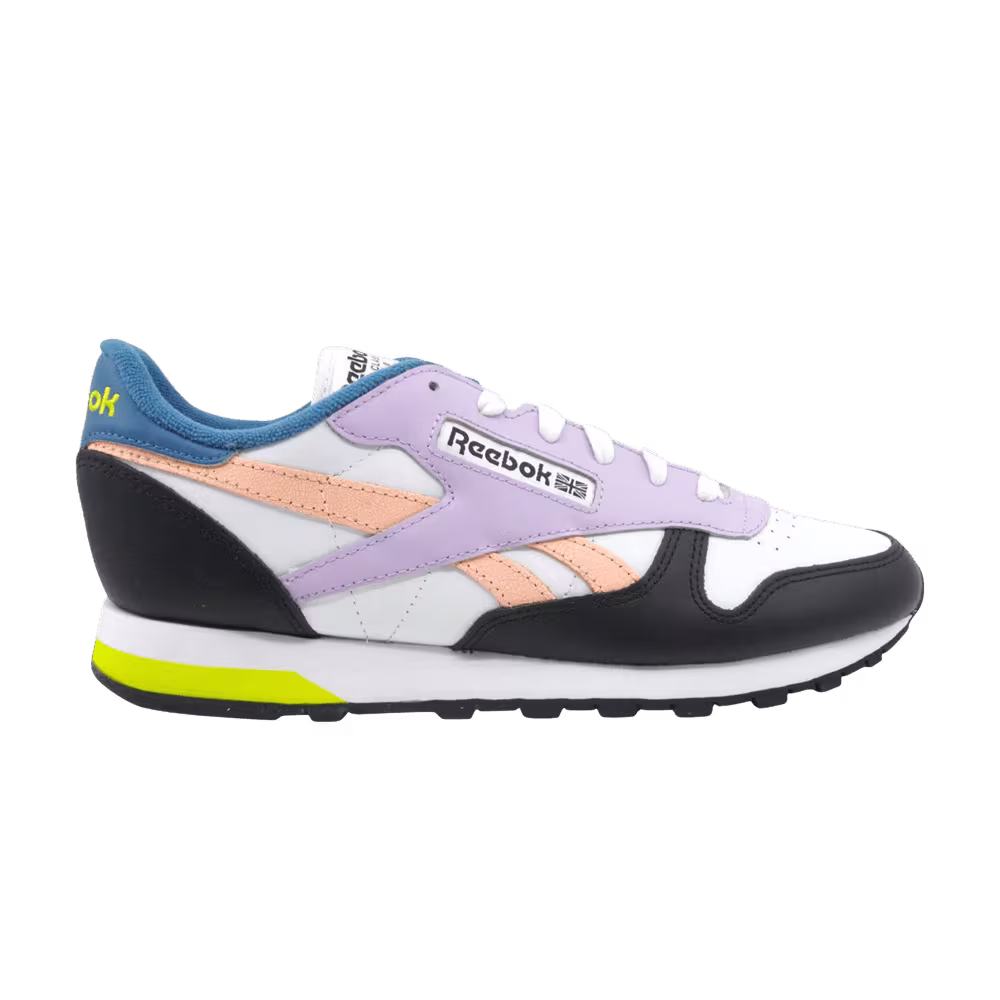 Reebok Classic Leather White Aurora Green Black