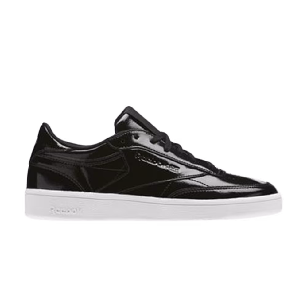 Reebok Women's Club C 85 Patent Black
