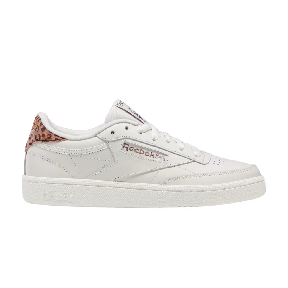 Reebok Women's Club C 85 Cheetah Print - Chalk