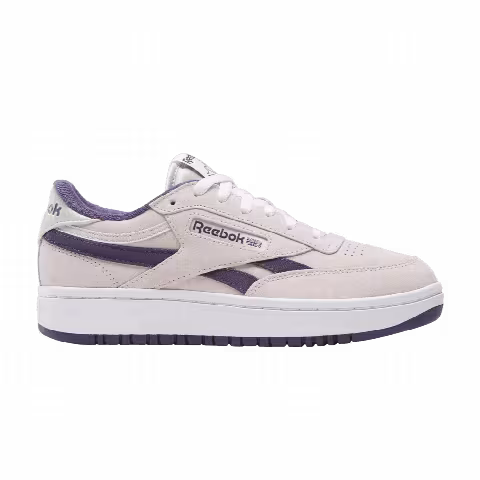 Reebok Wmns Club C Double Revenge 'Luxe Grey/Movement Pruple/White'