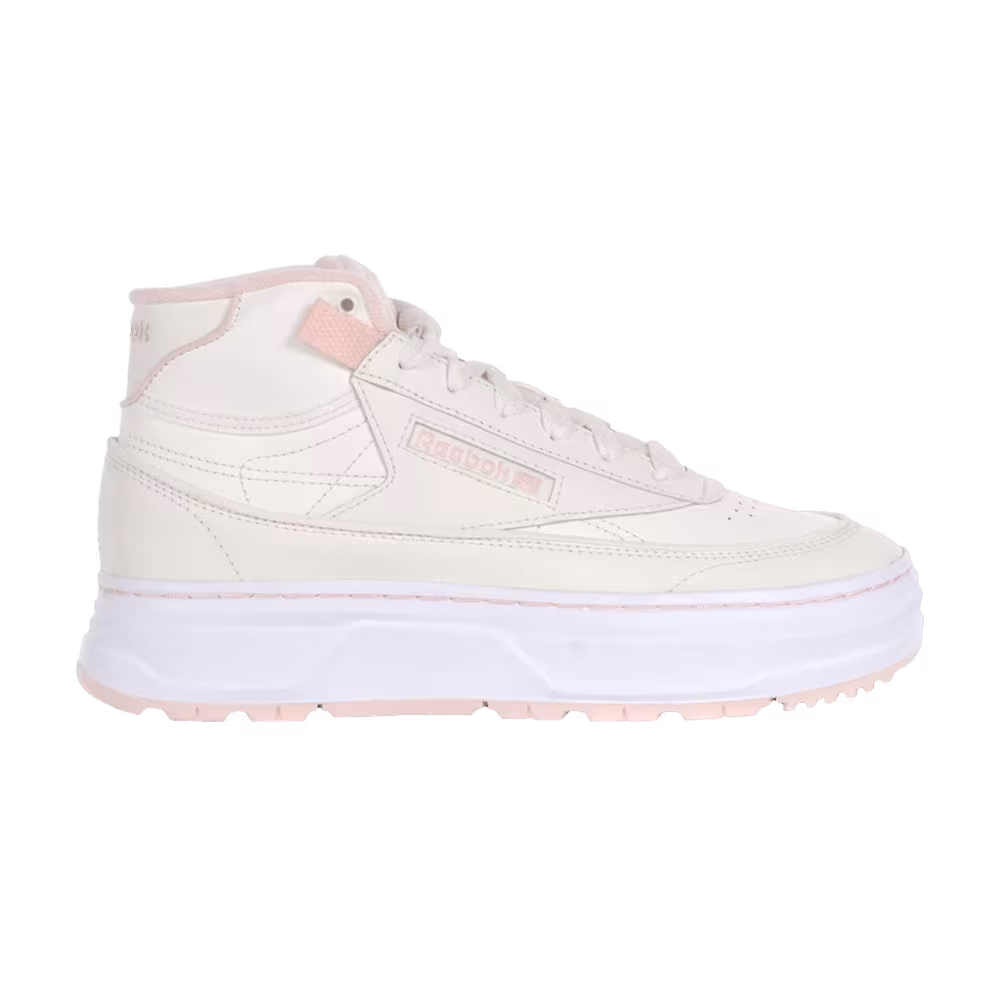 Reebok Women's Club C Geo Mid Chalk Posh Pink