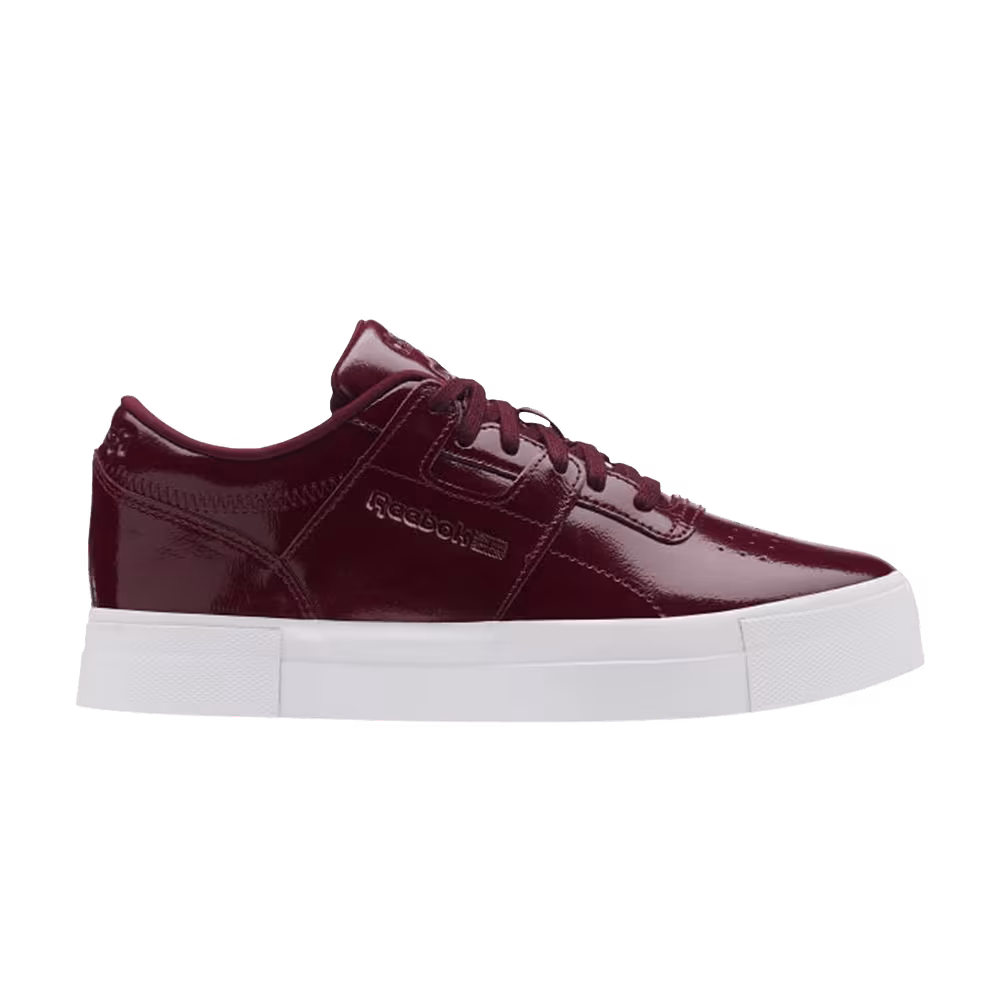 Reebok Women's Workout Lo Patent Rustic Wine