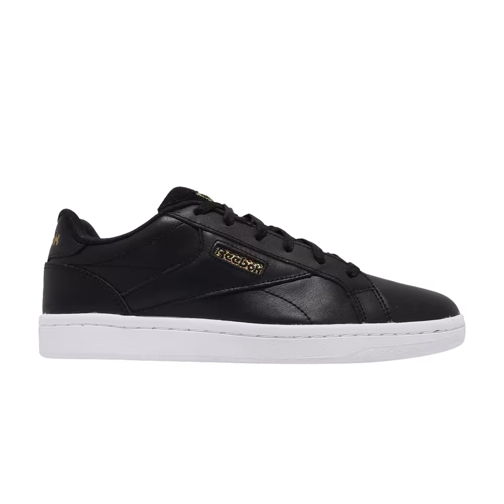 Reebok Women's Royal Complete Clean LX Black Gold Metallic