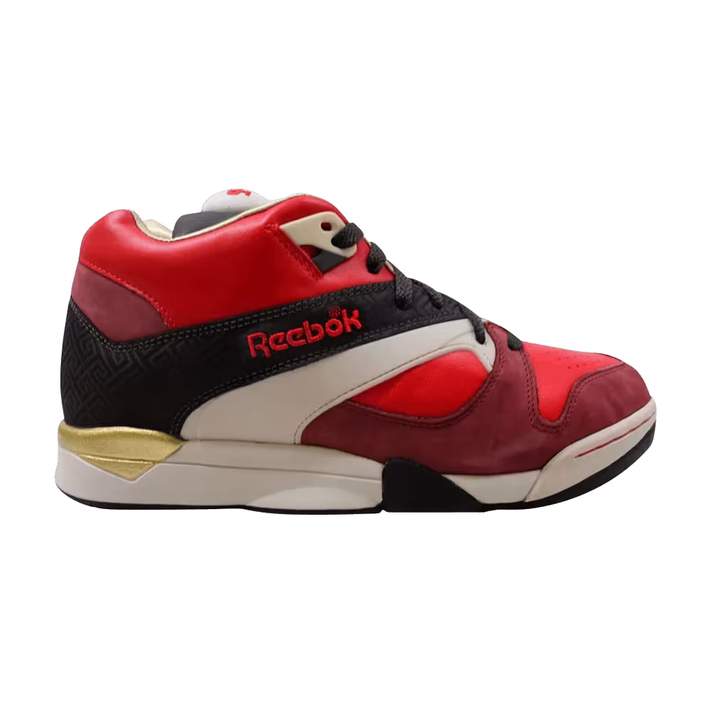 Reebok Court Victory Pump Red Charcoal