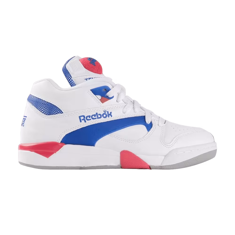 Reebok Court Victory Pump White Royal Crimson