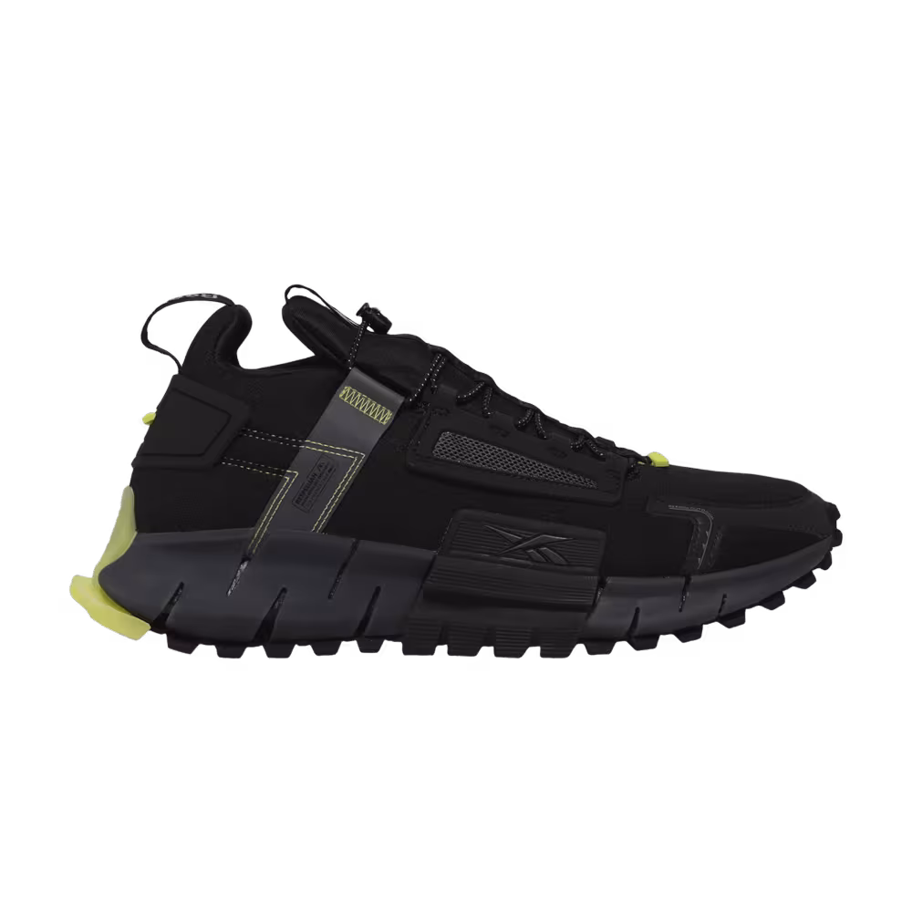 Reebok Zig Kinetica Edge Black Acid Yellow