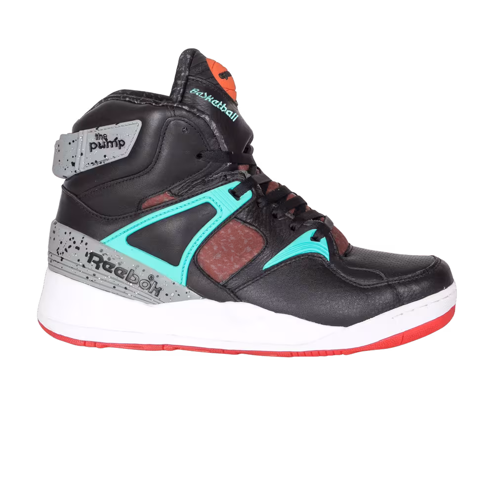 Reebok The Pump Certified Black Teal Orange