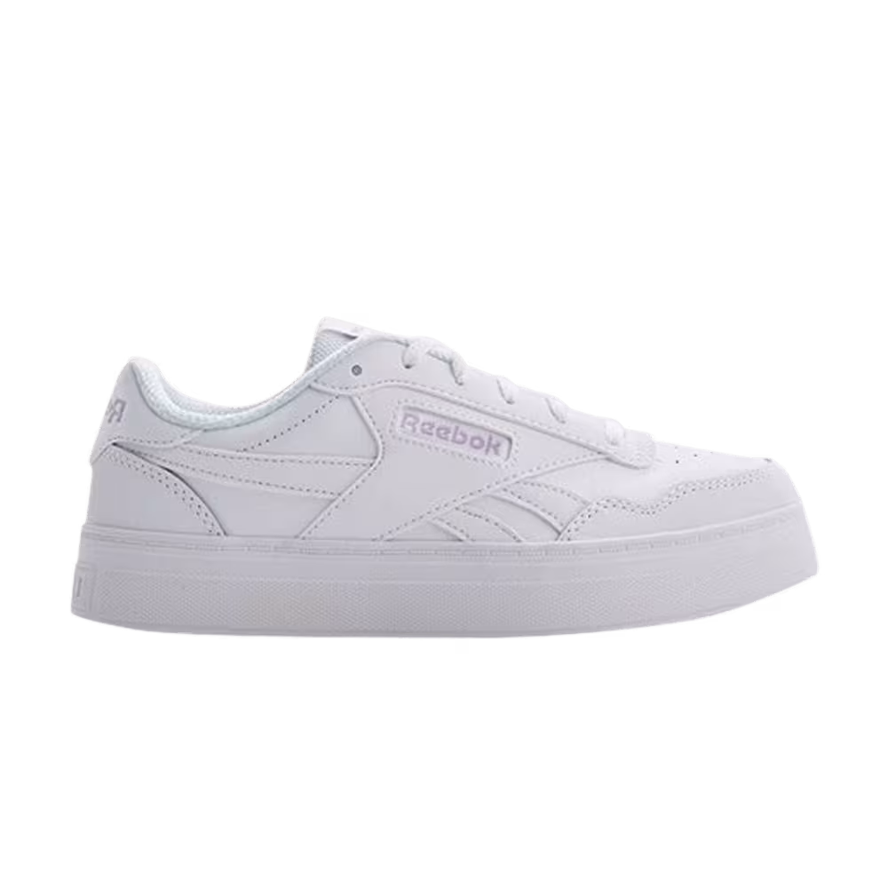 Reebok Women's Court Advance Bold White Purple Oasis