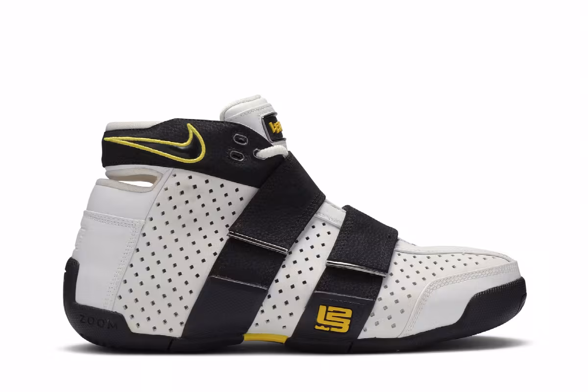 Nike LeBron Zoom 20-5-5 White Black, view 2