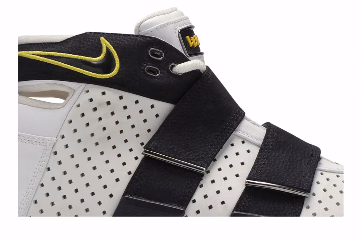 Nike LeBron Zoom 20-5-5 White Black, view 3