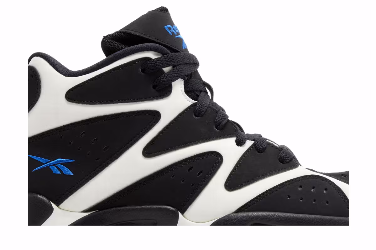 Reebok Kamikaze 1 Mid White Black Blue, view 3
