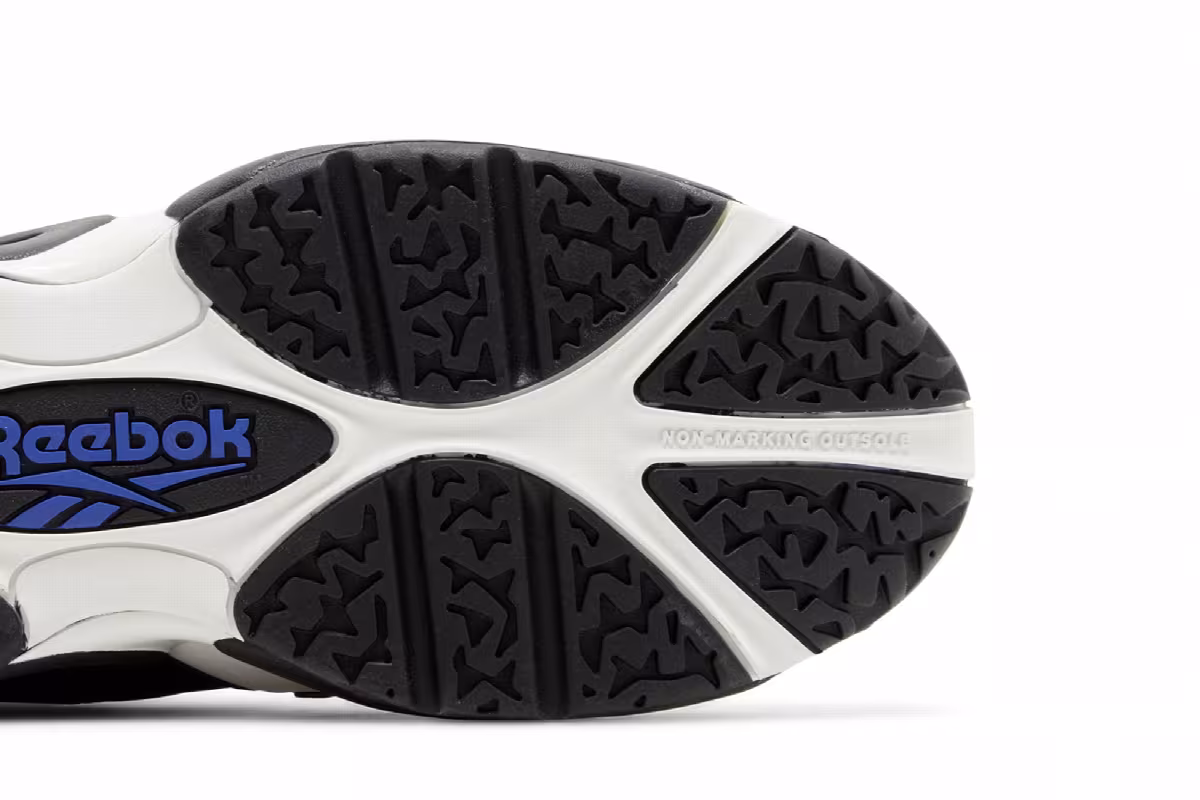 Reebok Kamikaze 1 Mid White Black Blue, view 6