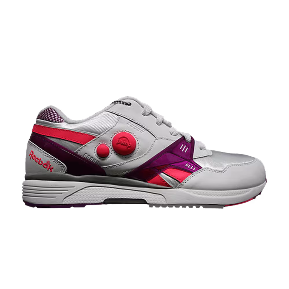 Reebok Pump Running Dual White Bright Purple Laser Pink